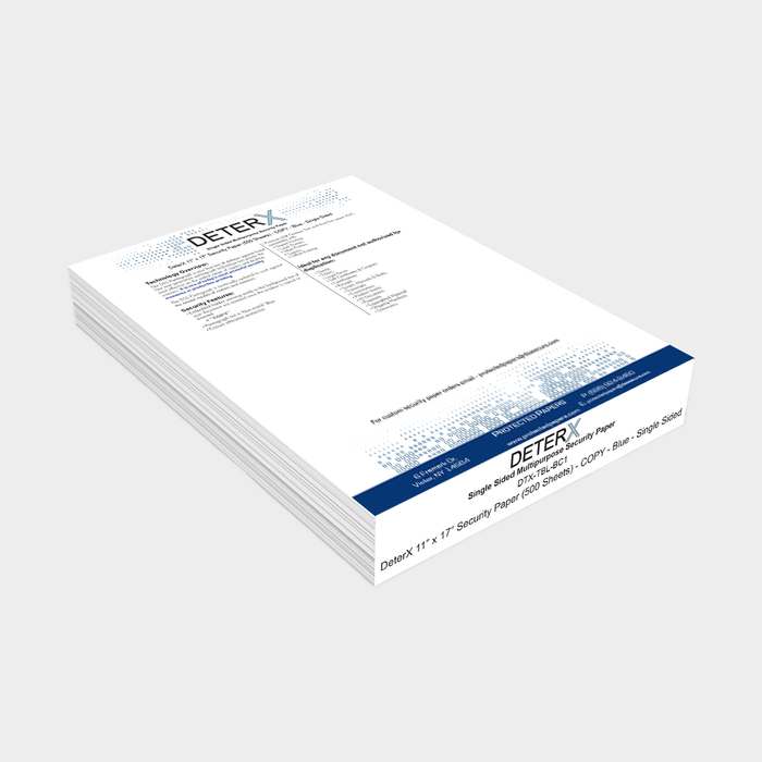 DeterX 11" X 17" Security Paper (500 Sheets)