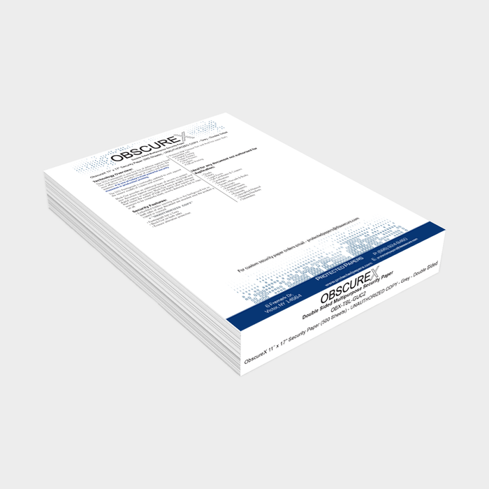 ObscureX 11" x 17" Security Paper (500 Sheets)